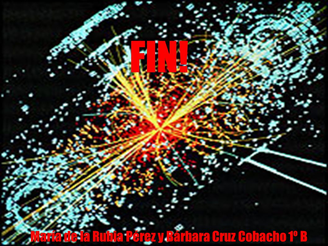 FIN! María de la Rubia Pérez y Bárbara Cruz Cobacho 1º B