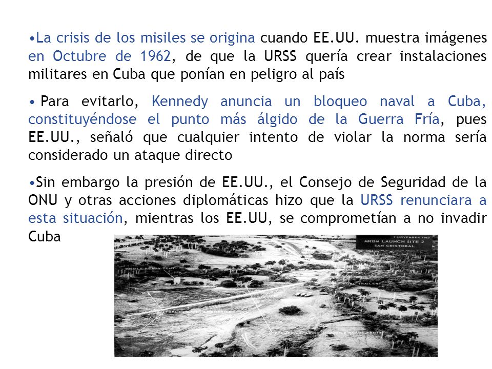 La crisis de los misiles se origina cuando EE. UU