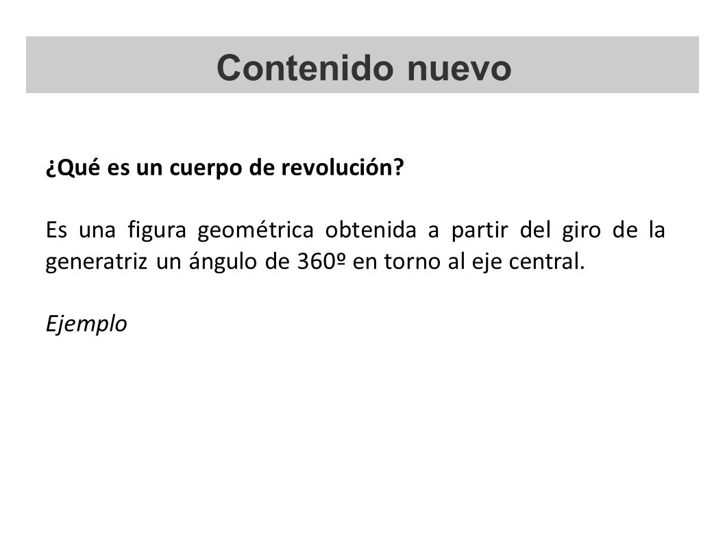Contenido nuevo ¿Qué es un cuerpo de revolución