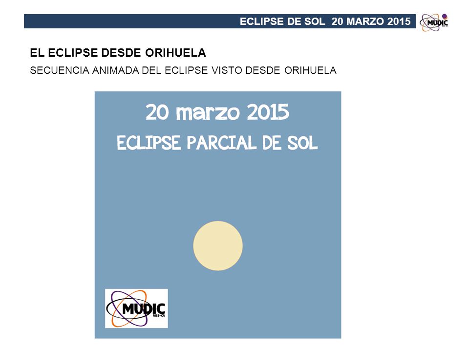 EL ECLIPSE DESDE ORIHUELA