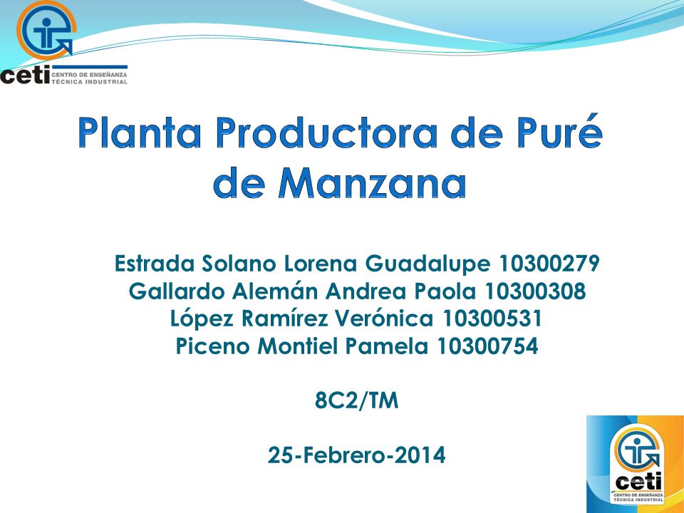 Planta Productora de Puré de Manzana