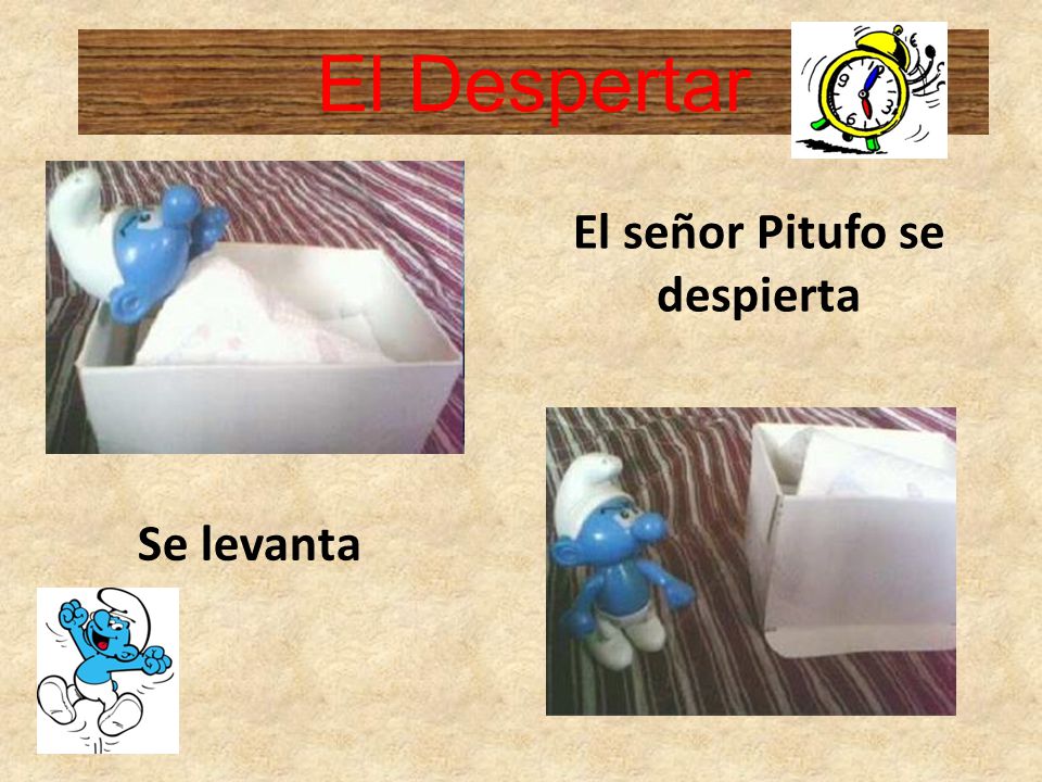 El señor Pitufo se despierta