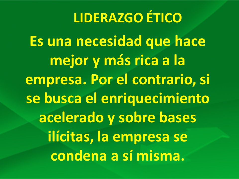 LIDERAZGO ÉTICO