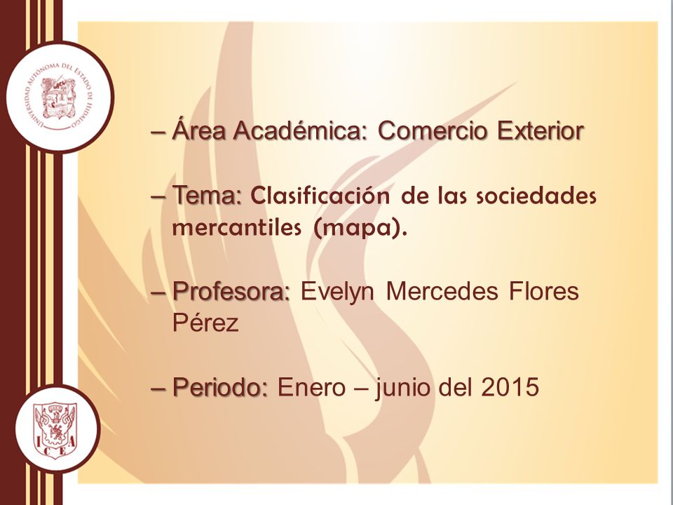 Área Académica: Comercio Exterior