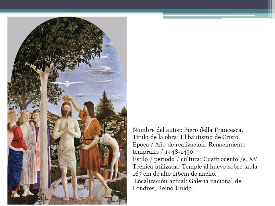 Nombre del autor: Piero della Francesca.
