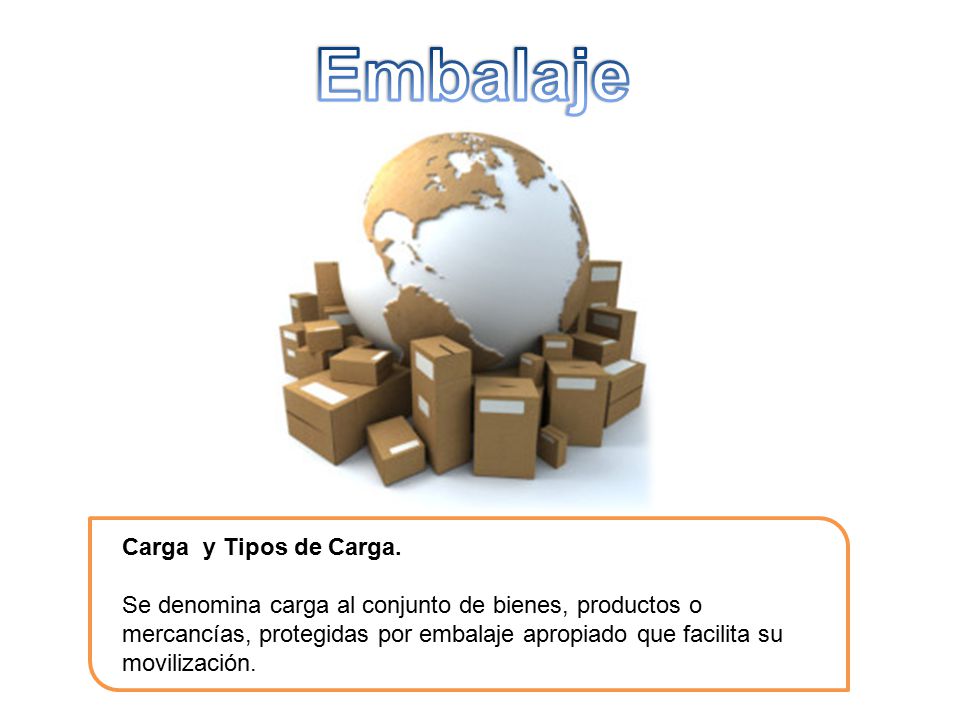 Embalaje Carga y Tipos de Carga.