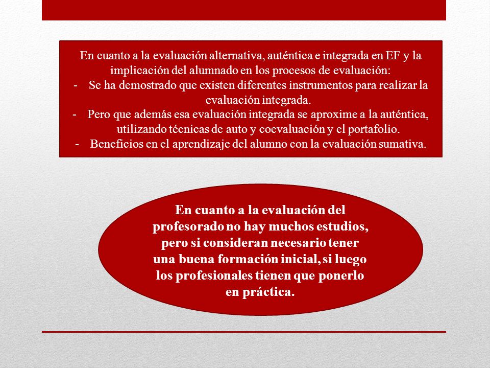Beneficios en el aprendizaje del alumno con la evaluación sumativa.