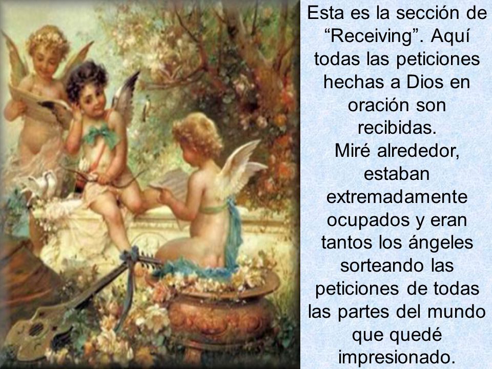 Esta es la sección de Receiving