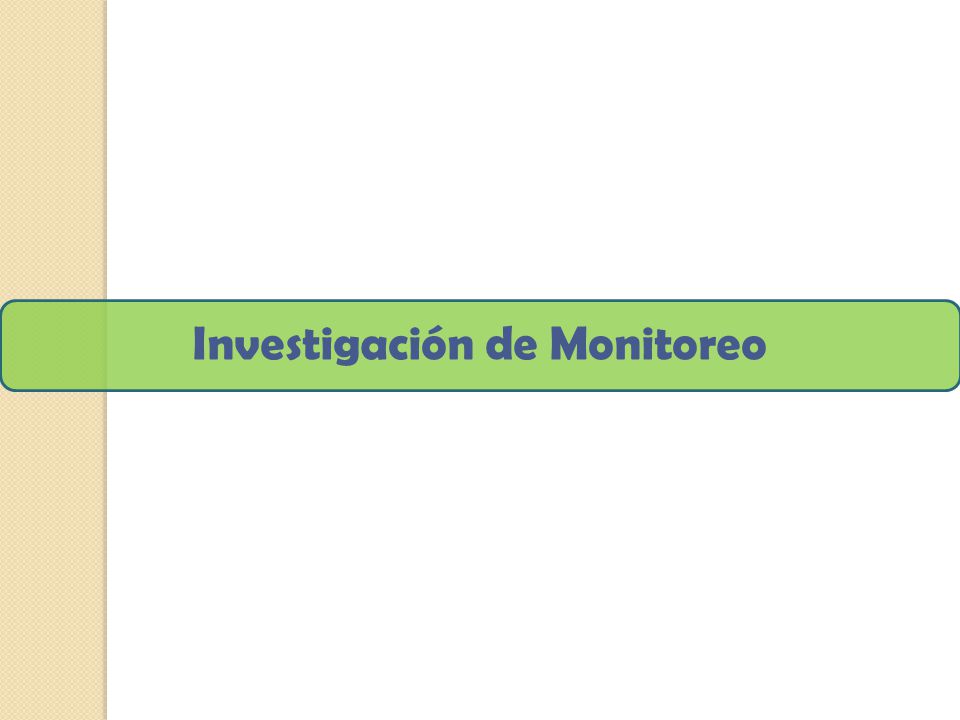 Investigación de Monitoreo