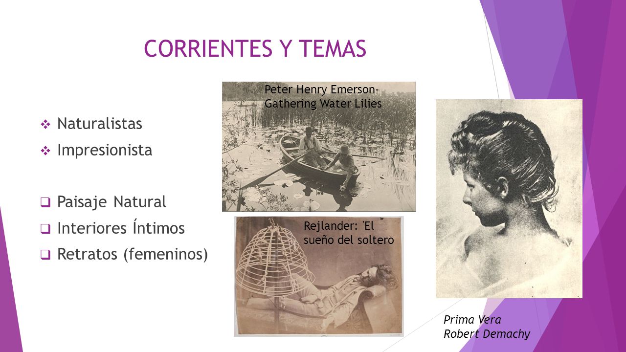CORRIENTES Y TEMAS Naturalistas Impresionista Paisaje Natural