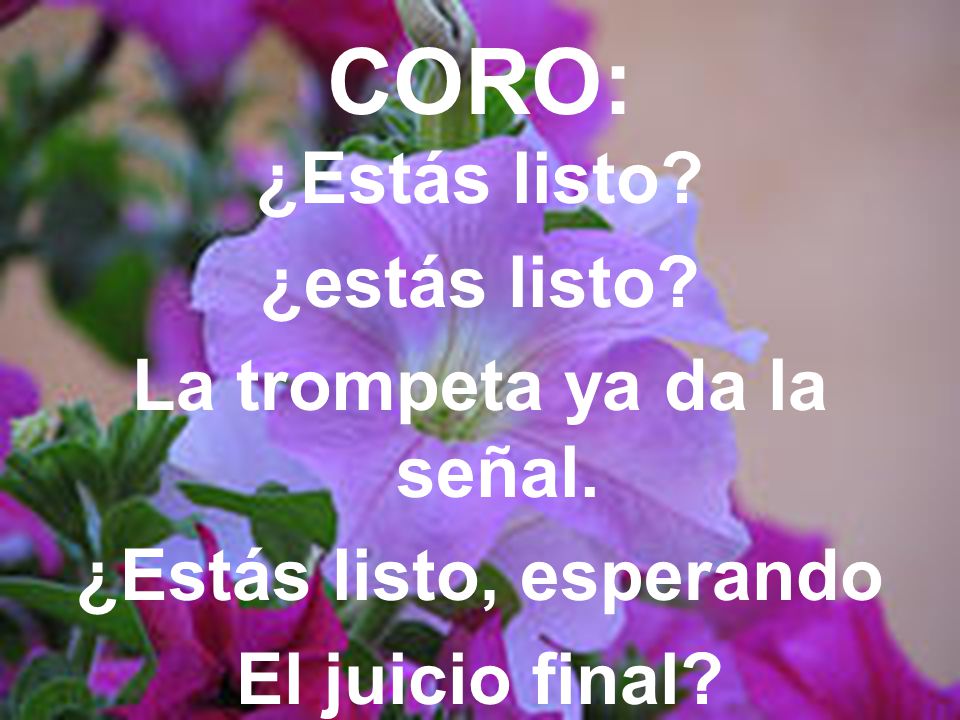 La trompeta ya da la señal. ¿Estás listo, esperando