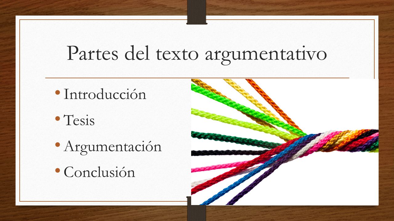 Partes del texto argumentativo
