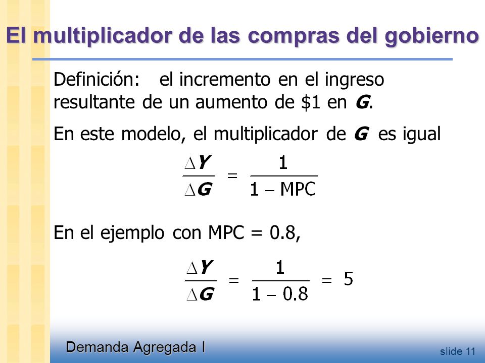 ¿Por qué el multiplicador es mayor a 1