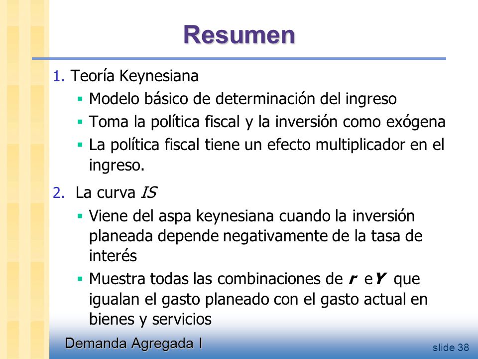 Resumen La teoría de la preferencia por liquidez