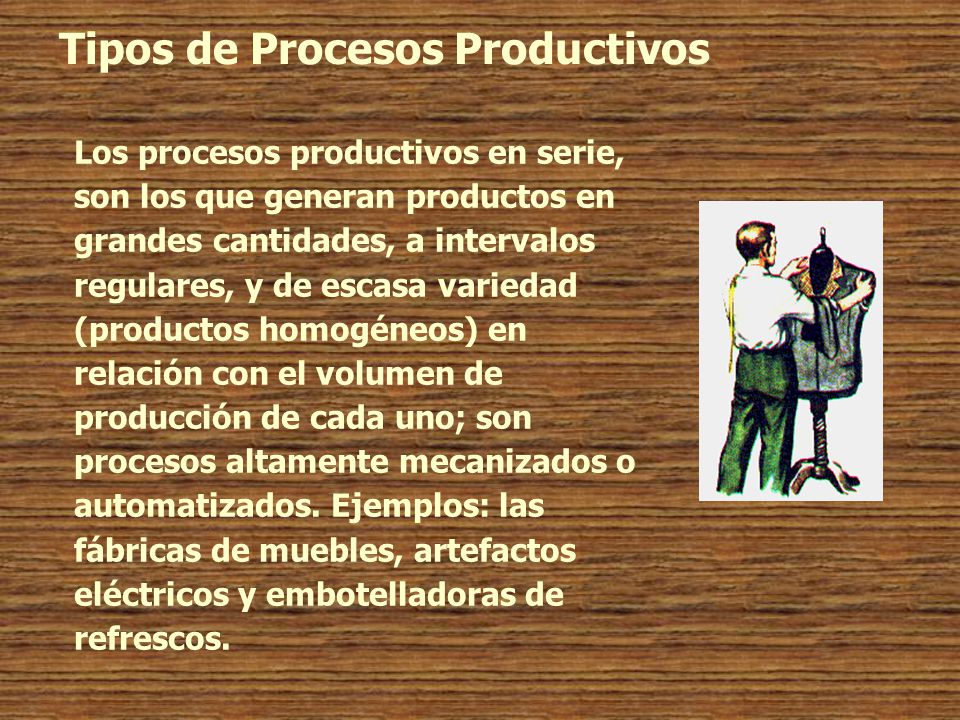 Tipos de Procesos Productivos