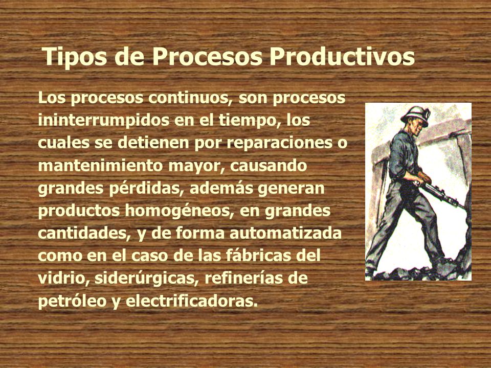 Tipos de Procesos Productivos