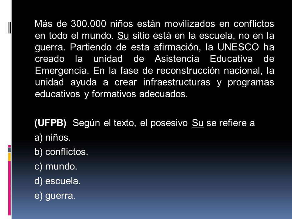 Más de niños están movilizados en conflictos en todo el mundo