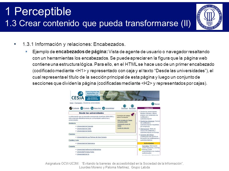 1 Perceptible 1.3 Crear contenido que pueda transformarse (II)