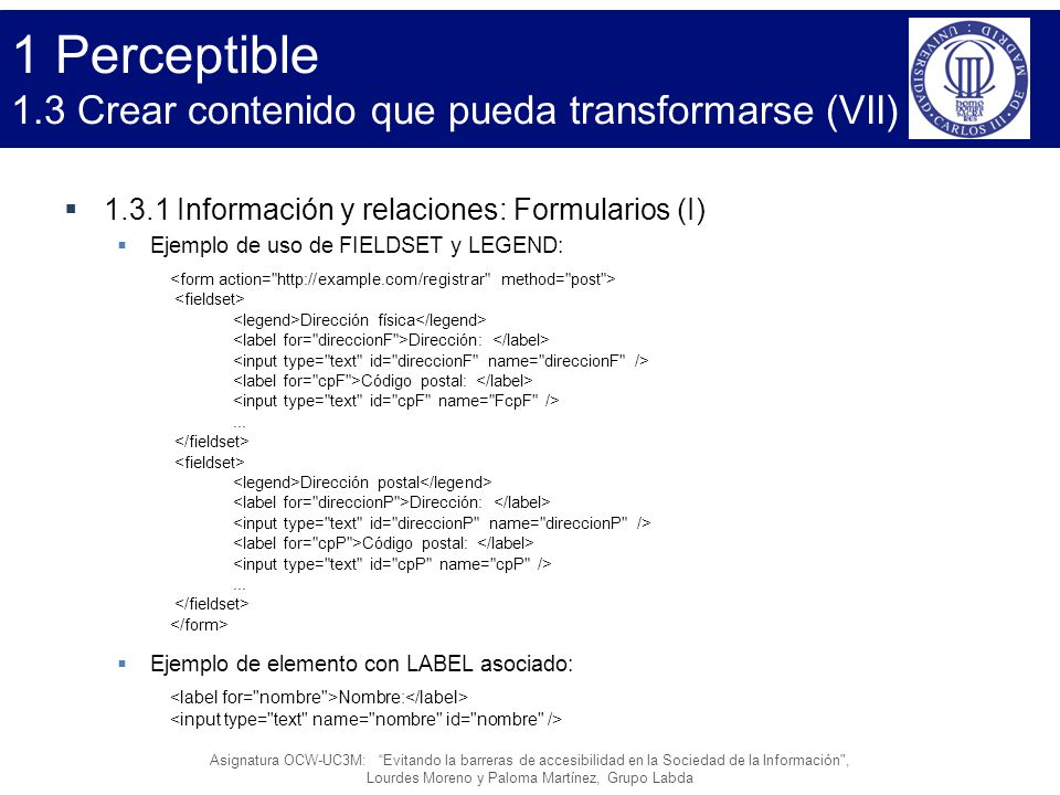 1 Perceptible 1.3 Crear contenido que pueda transformarse (VII)