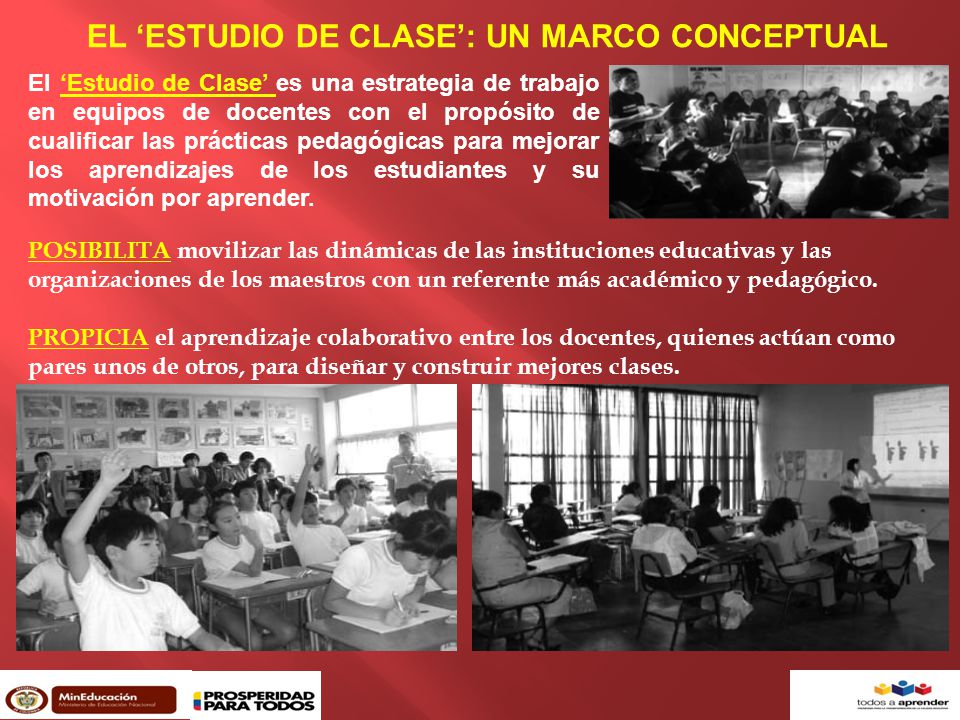 EL ‘ESTUDIO DE CLASE’: UN MARCO CONCEPTUAL