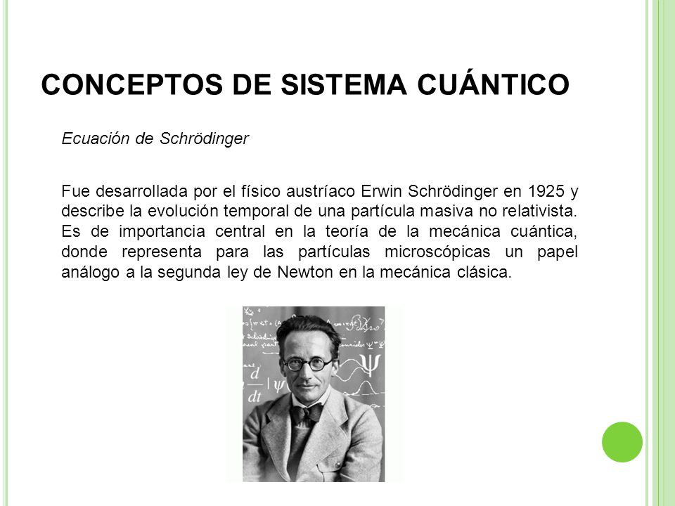 CONCEPTOS DE SISTEMA CUÁNTICO