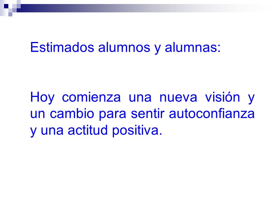 Estimados alumnos y alumnas: