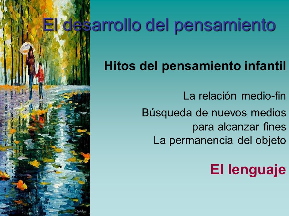 El desarrollo del pensamiento