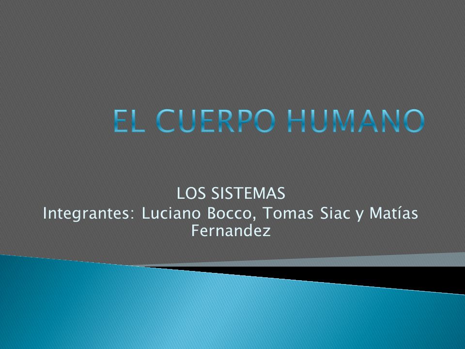 LOS SISTEMAS Integrantes: Luciano Bocco, Tomas Siac y Matías Fernandez