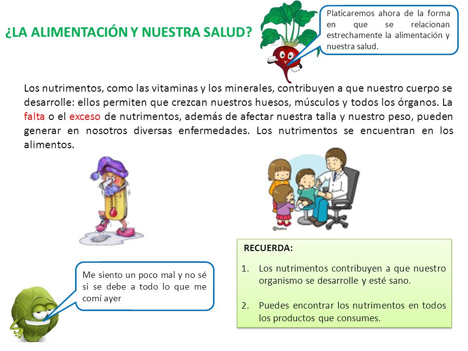 ¿LA ALIMENTACIÓN Y NUESTRA SALUD