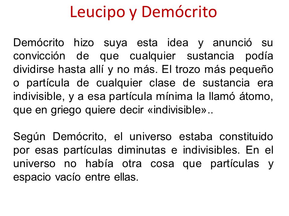 Leucipo y Demócrito