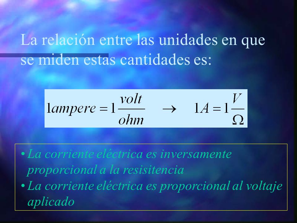 La relación entre las unidades en que se miden estas cantidades es: