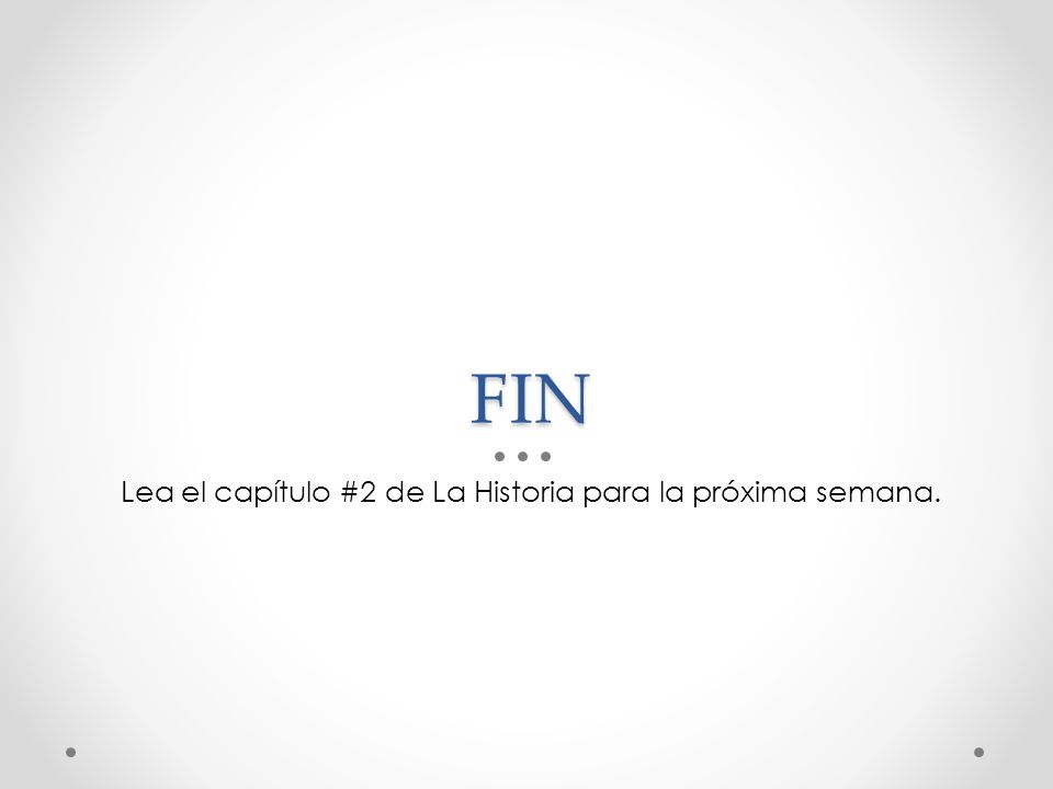 Lea el capítulo #2 de La Historia para la próxima semana.