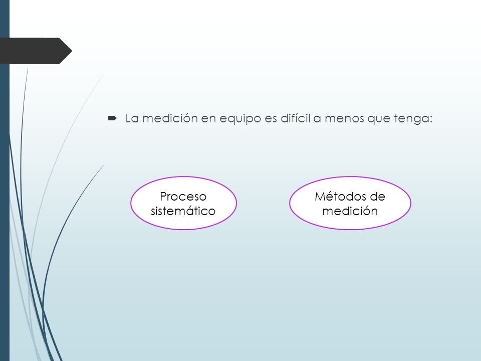 La medición en equipo es difícil a menos que tenga: