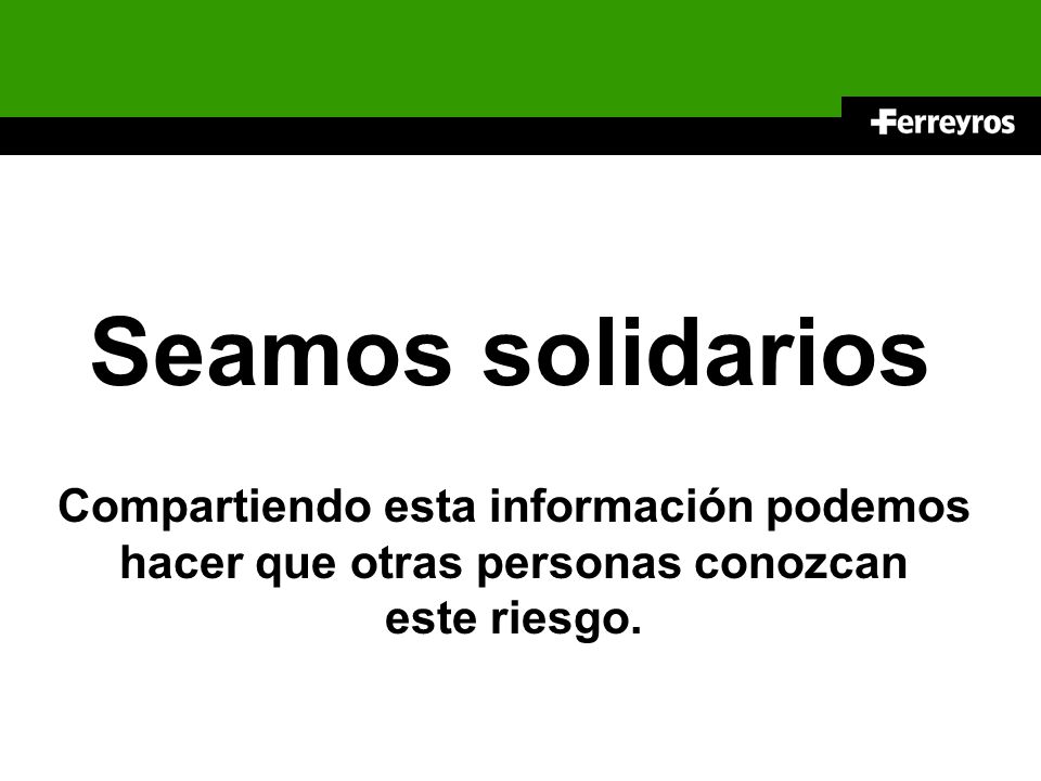 Seamos solidarios Compartiendo esta información podemos hacer que otras personas conozcan.