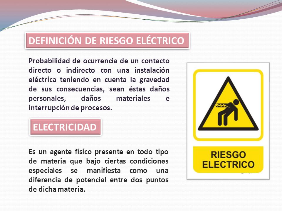 DEFINICIÓN DE RIESGO ELÉCTRICO