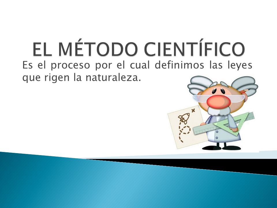 Es el proceso por el cual definimos las leyes que rigen la naturaleza.