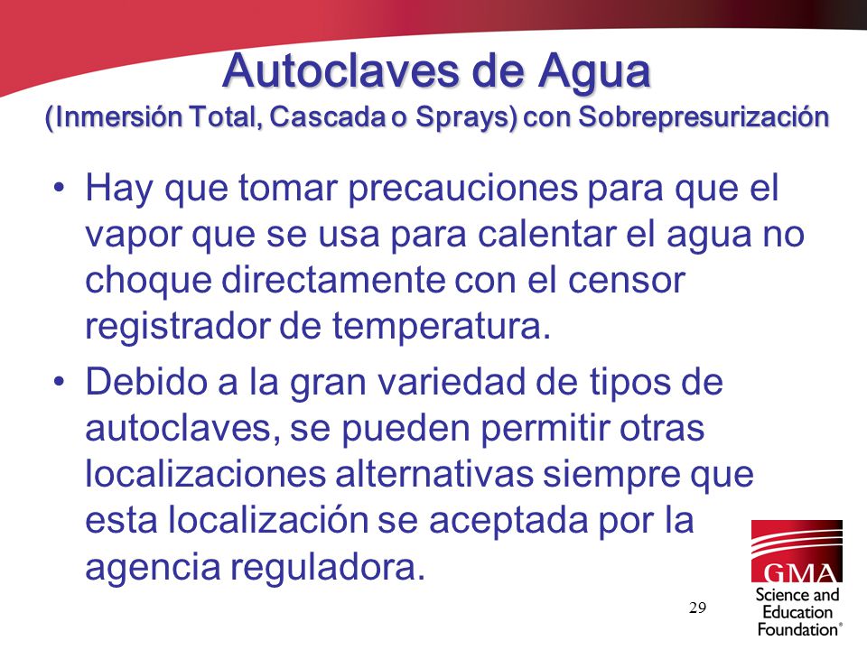 Autoclaves de Agua (Inmersión Total, Cascada o Sprays) con Sobrepresurización