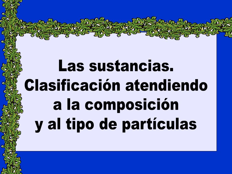 Clasificación atendiendo