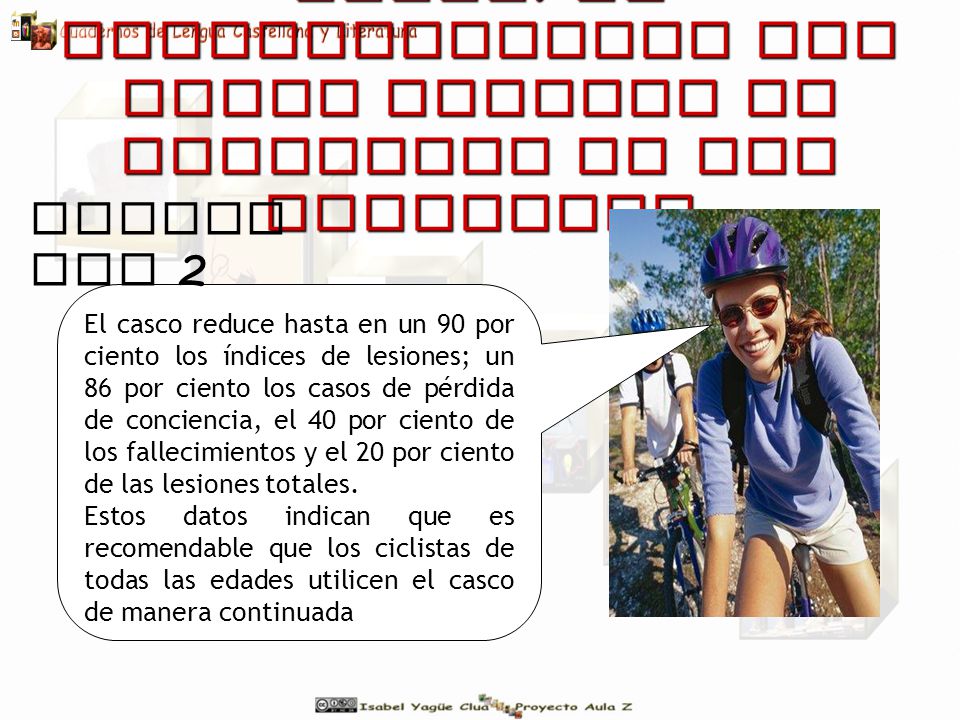 Tesis: la obligatoriedad del casco aumenta la seguridad de los ciclistas