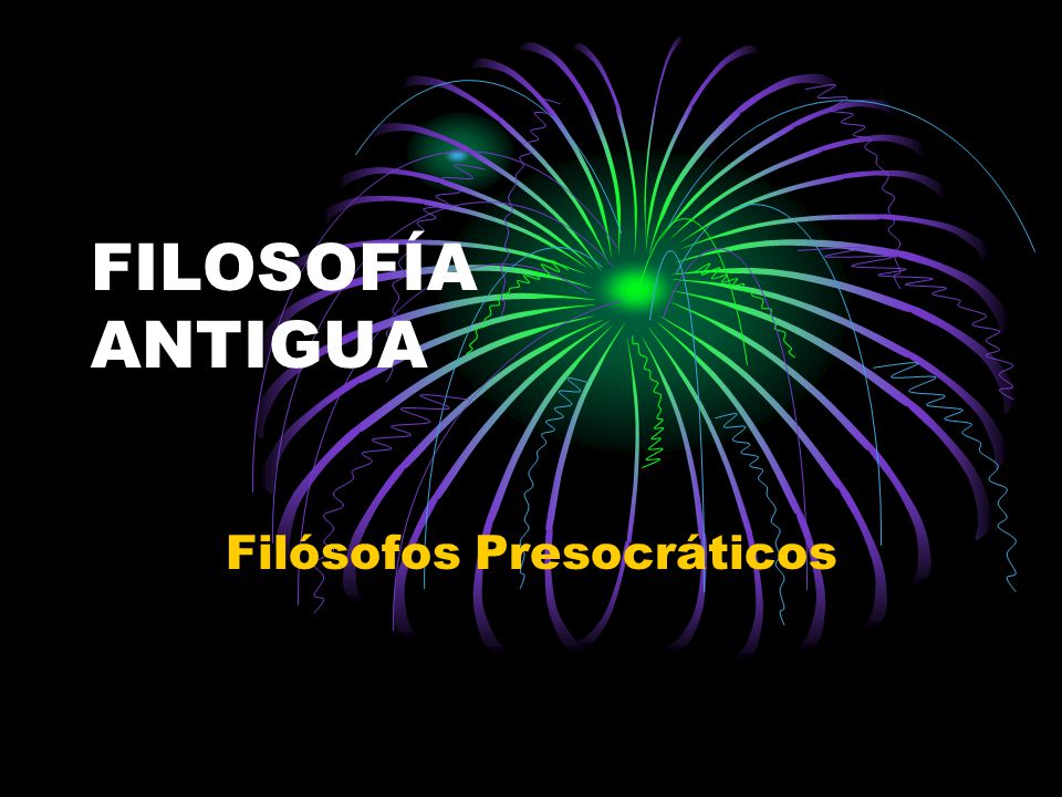 Filósofos Presocráticos