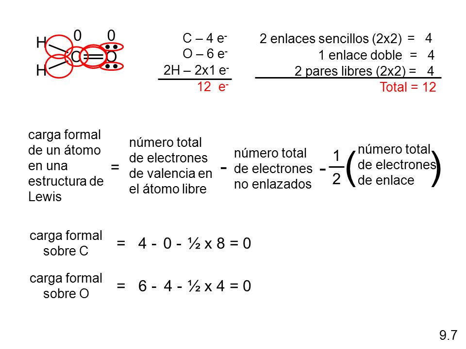 ( ) - H C O = 1 2 = ½ x 8 = 0 = ½ x 4 = 0 C – 4 e-