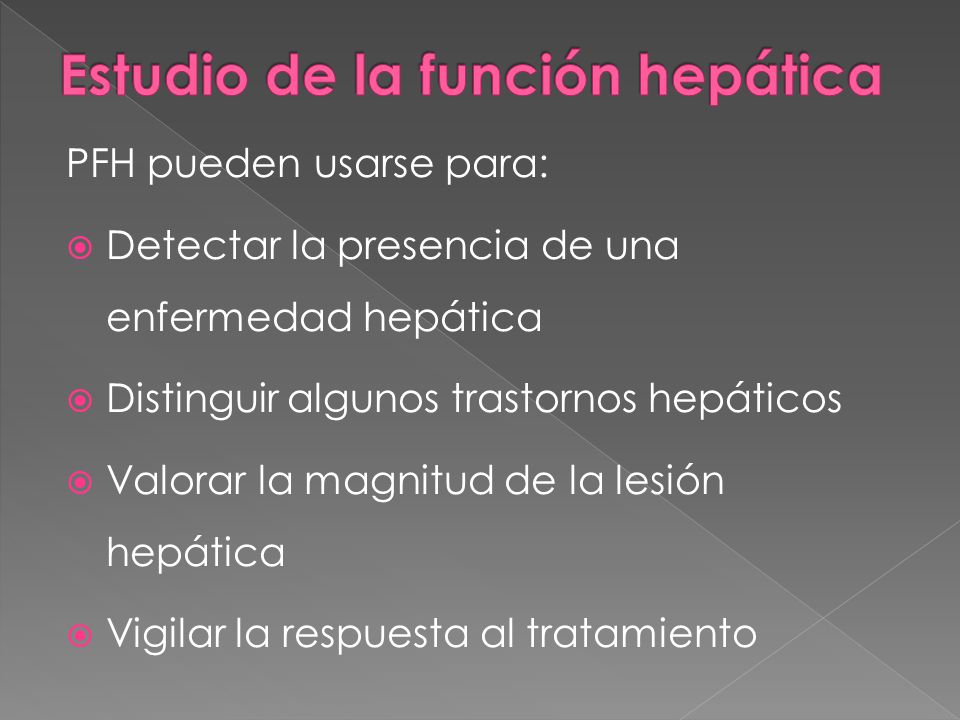 Estudio de la función hepática