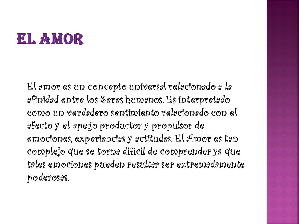 EL AMOR