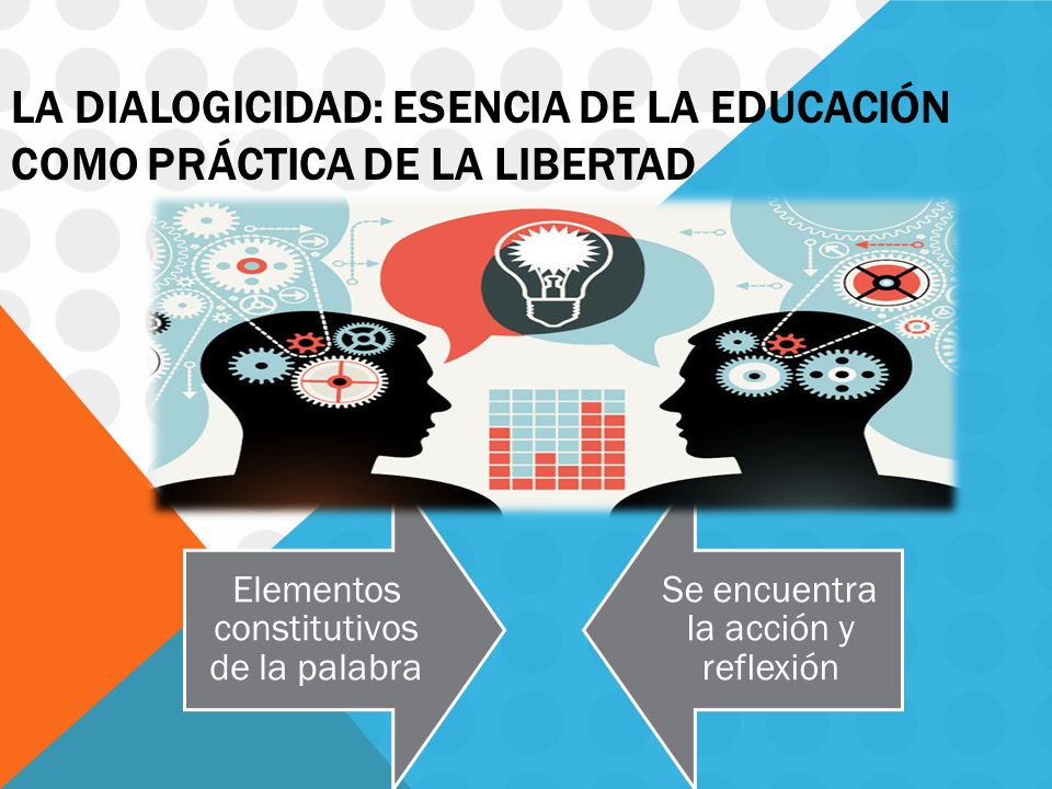 LA DIALOGICIDAD: ESENCIA DE LA EDUCACIÓN COMO PRÁCTICA DE LA LIBERTAD