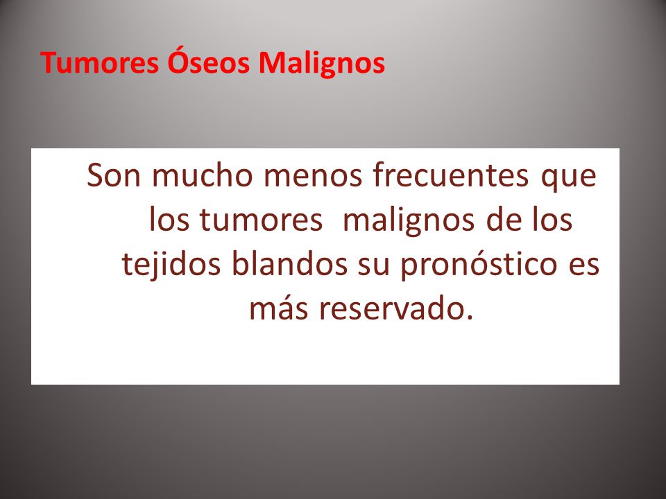 Tumores Óseos Malignos