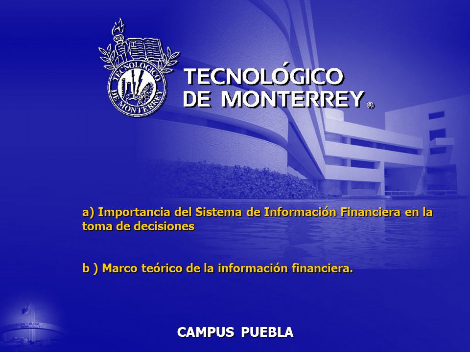 a) Importancia del Sistema de Información Financiera en la toma de decisiones b ) Marco teórico de la información financiera.