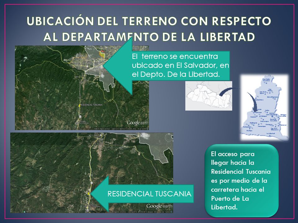 UBICACIÓN DEL TERRENO CON RESPECTO AL DEPARTAMENTO DE LA LIBERTAD