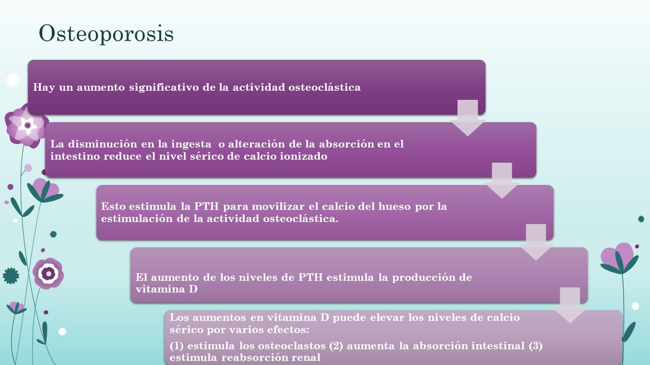 Osteoporosis Hay un aumento significativo de la actividad osteoclástica.