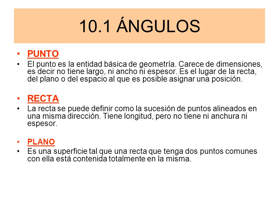 10.1 ÁNGULOS PUNTO.