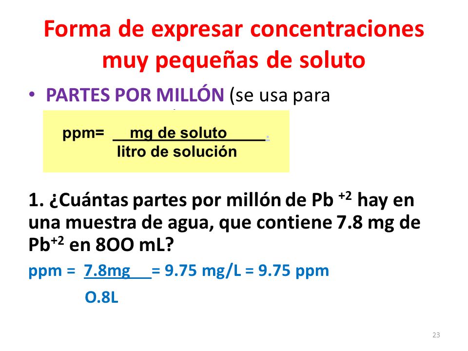 CONCENTRACIÓN DE SOLUCIONES (primera parte) ppt descargar